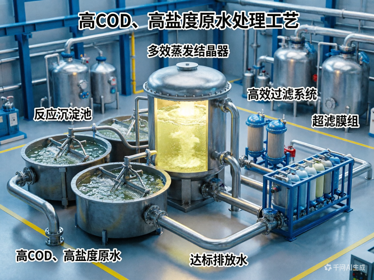 化工生产”水质精准控制”指南：如何应对高COD、高盐度原水？