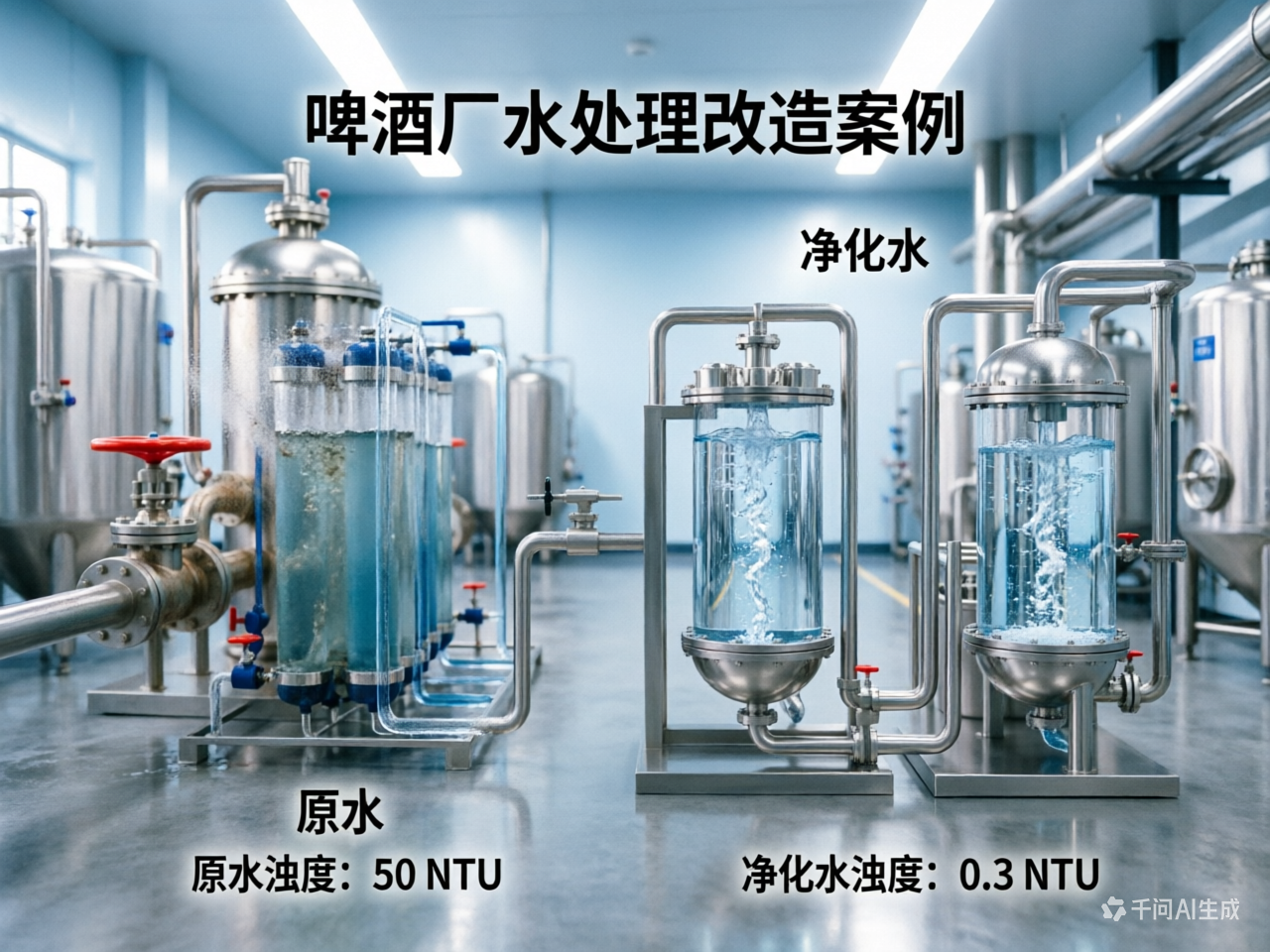 案例:某知名啤酒厂水处理改造,口感一致性提升显著